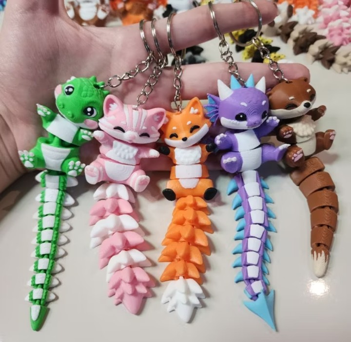 Chaveiros 3D fofos
