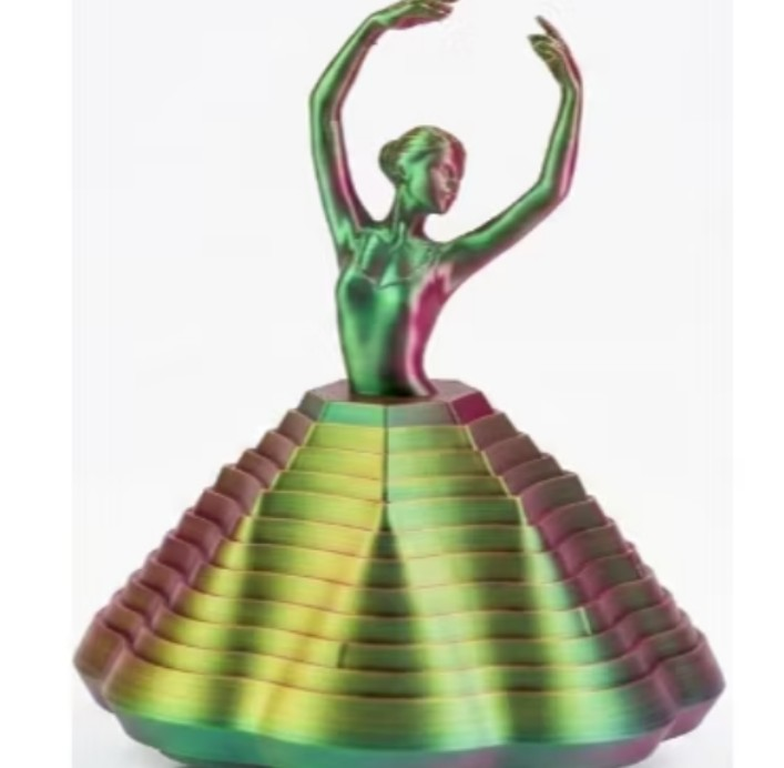 Peça decorativa bailarina em 3D